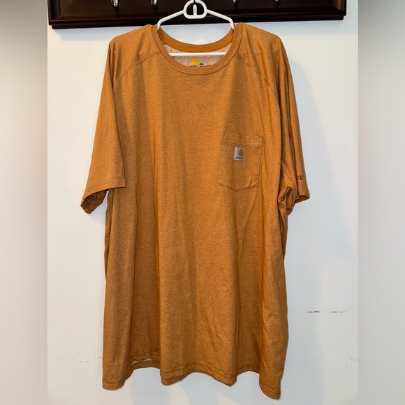 Carhartt Men's FORCE Tan Short Sleeve Tee size 4XL - Picture 1 of 6